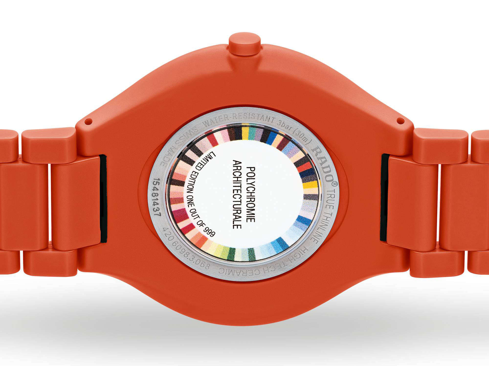 Rado True Thinline Le Corbusier Powerful Orange 4320S Limited Edition – Bild 3