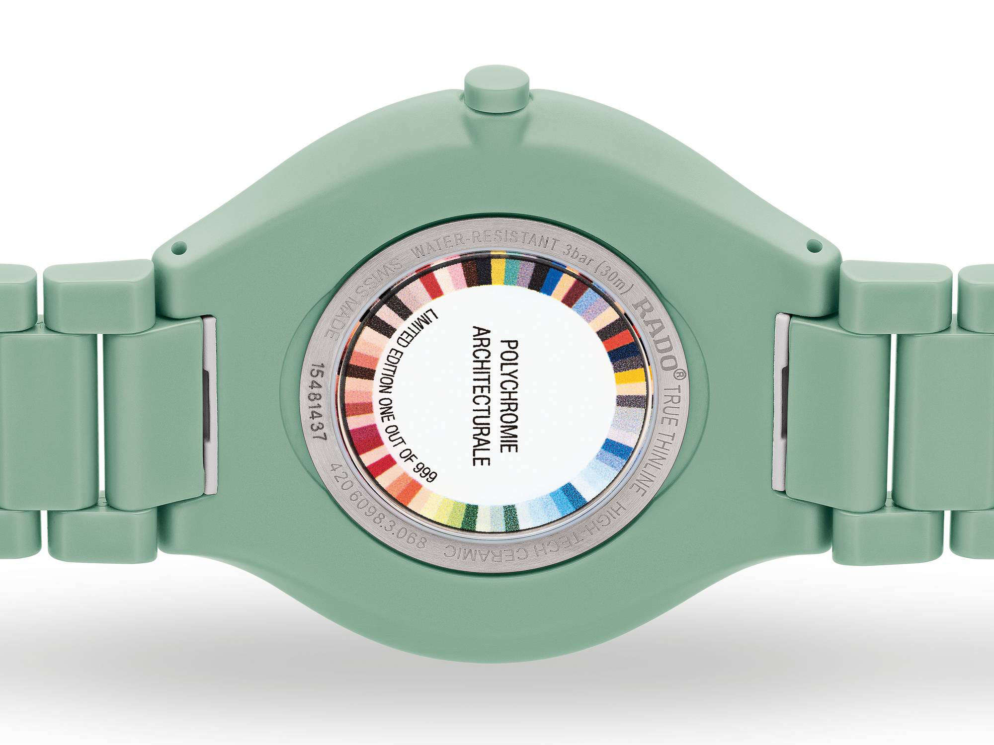 Rado True Thinline Le Corbusier Slightly Greyed English Green 32041 Limited Edition – Bild 3