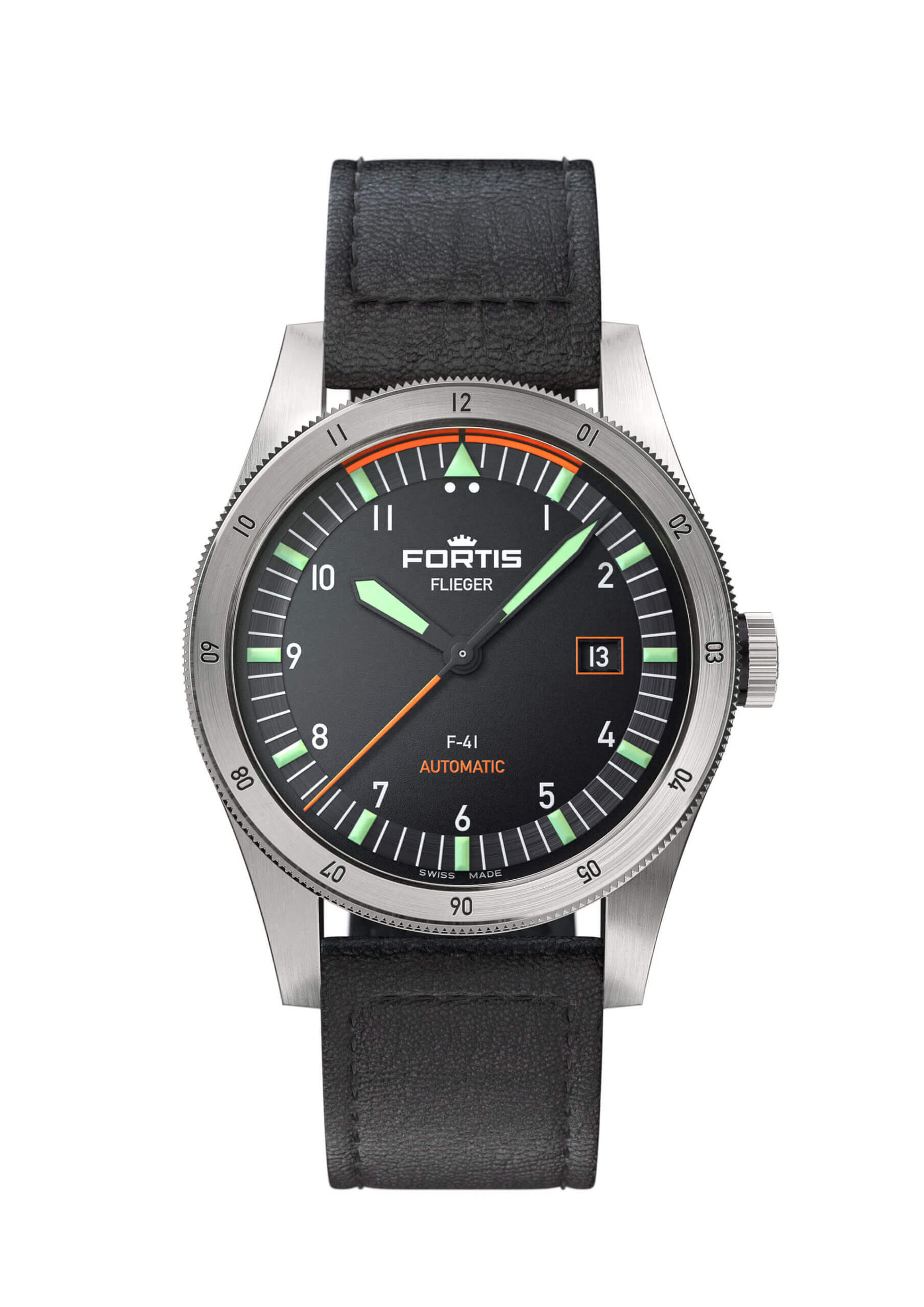 Fortis Flieger F-41 auf Lederband