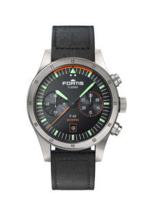 Fortis Flieger F-43 Bicompax auf Lederband
