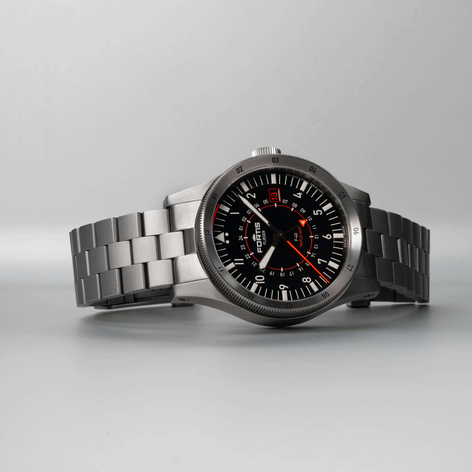 Fortis Flieger F-43 Triple GMT – Bild 4