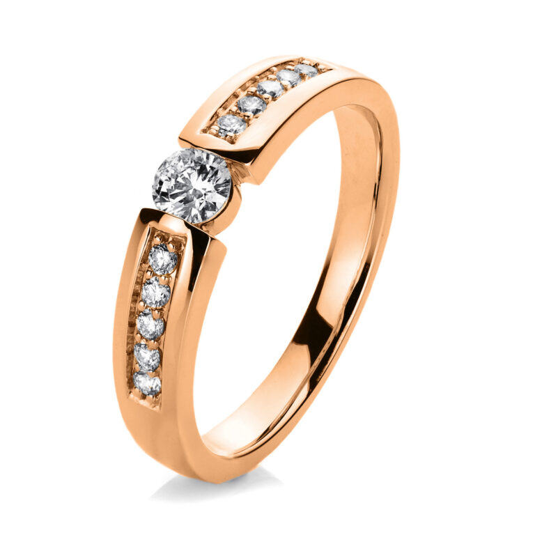 Ring 14 kt RG, poliert
