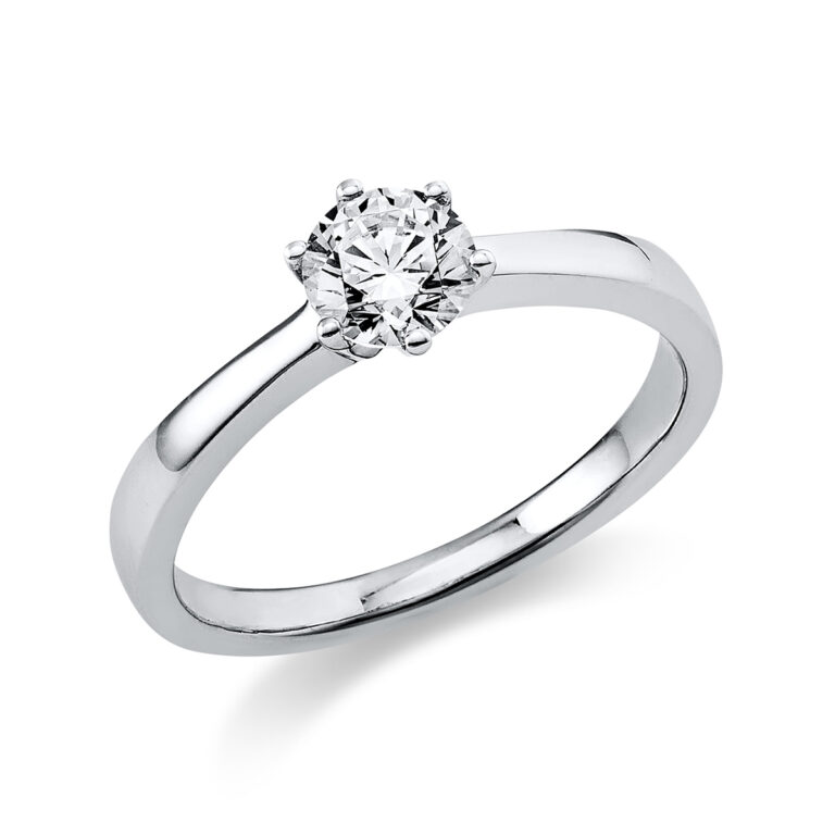 Ring 6er-Krappe 18 kt WG "GIA 6232764860"