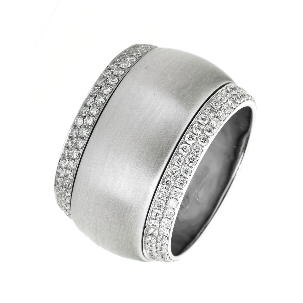 Ring 18 kt WG, mattiert