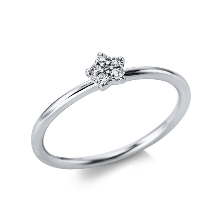 Ring 14 kt WG "Stern"
