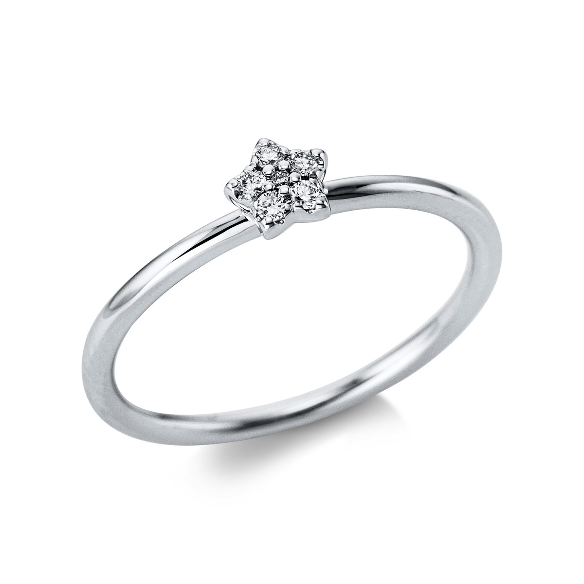 Ring 14 kt WG "Stern"