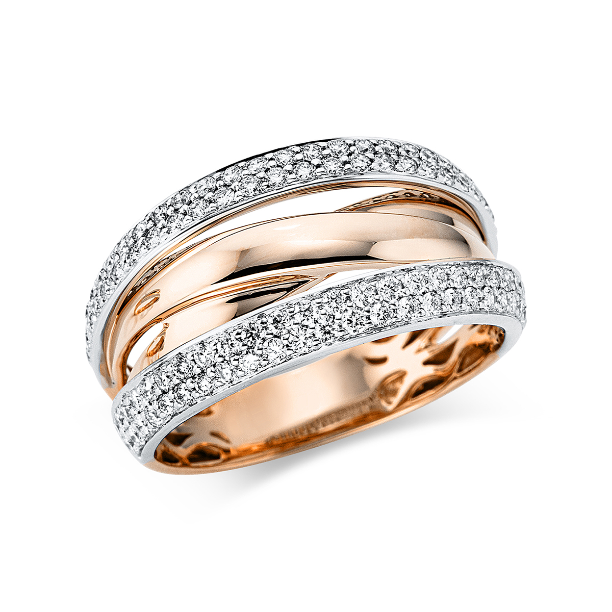 Ring 18 kt RG+WG