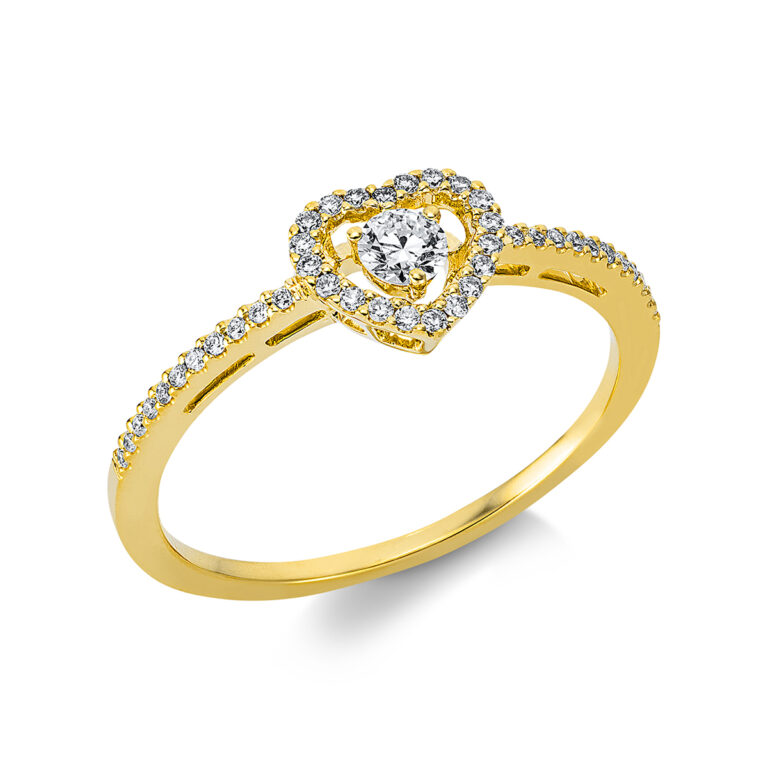 Ring 18 kt GG "Herz"