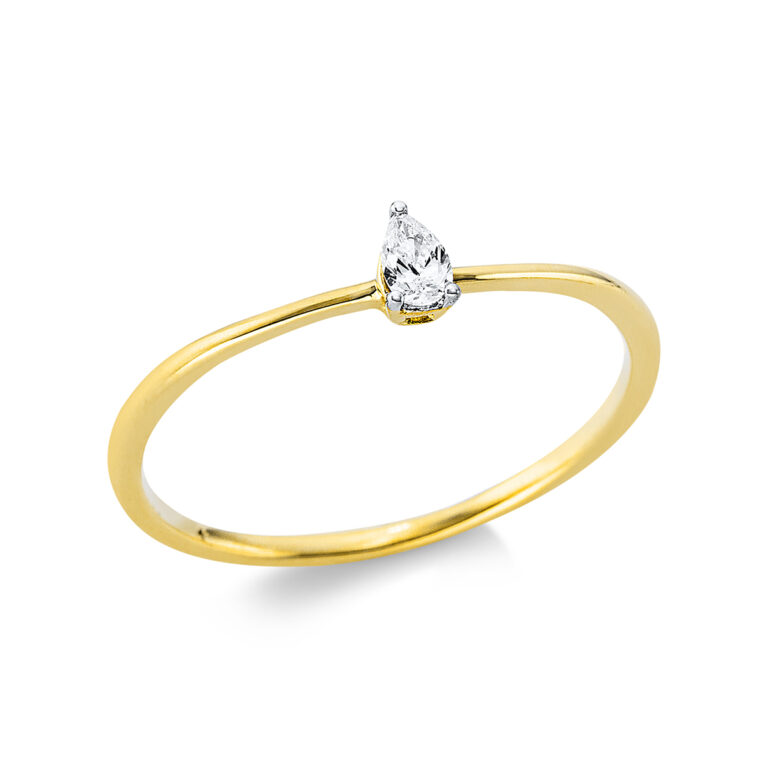 Ring 3er-Krappe 18 kt GG+WG