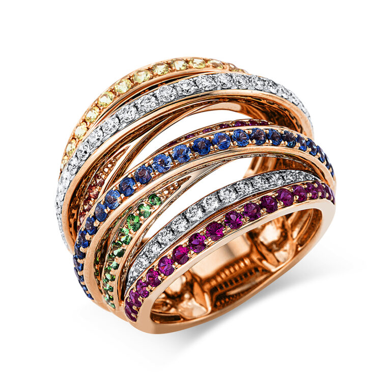 Ring 18 kt RG+WG