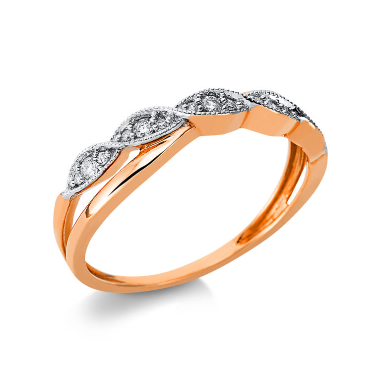 Ring 18 kt RG+WG