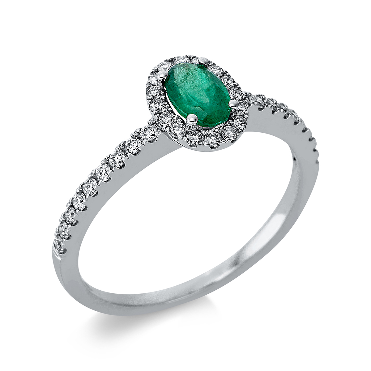 Ring 4er-Krappe 18 kt WG