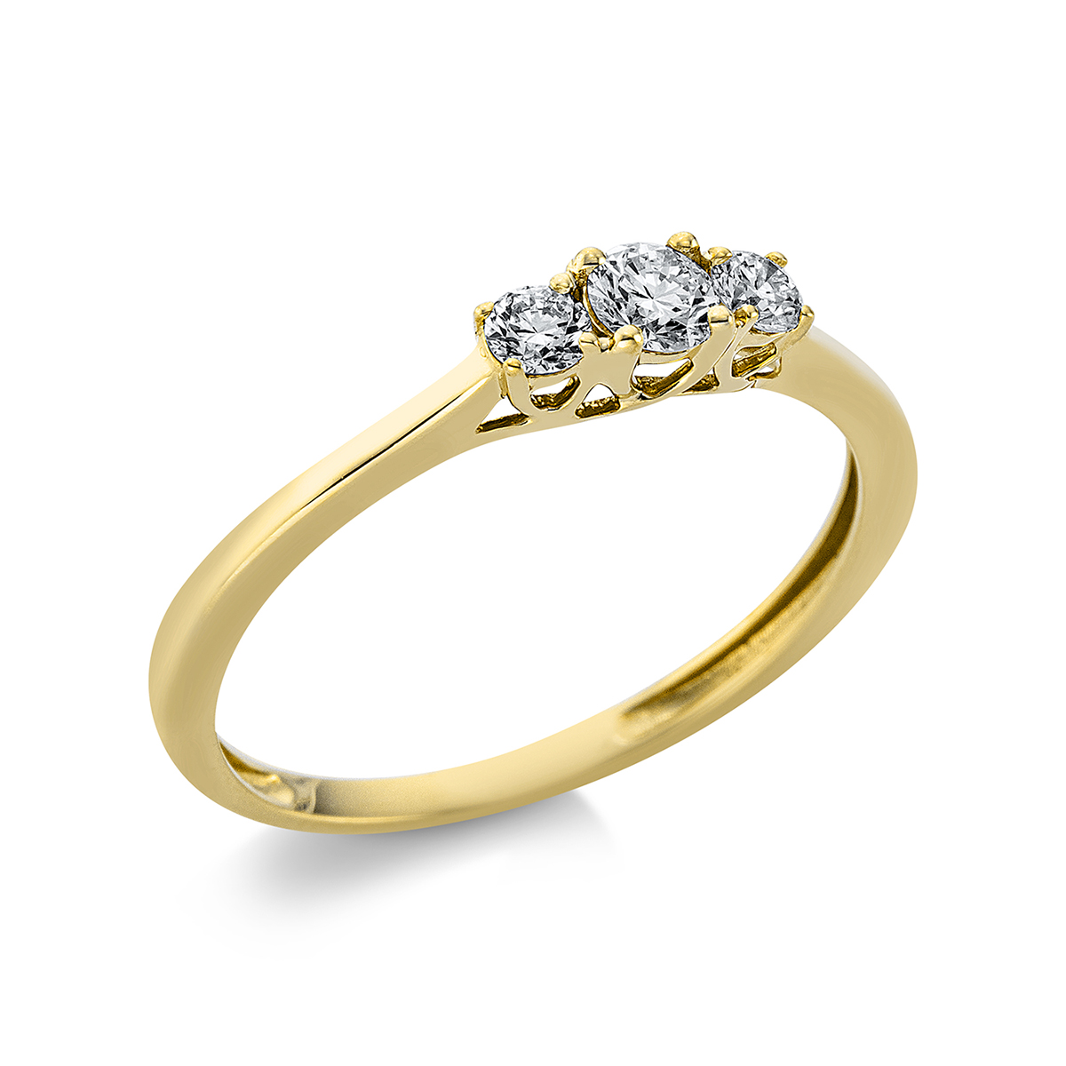 Ring 4er-Krappe 18 kt GG