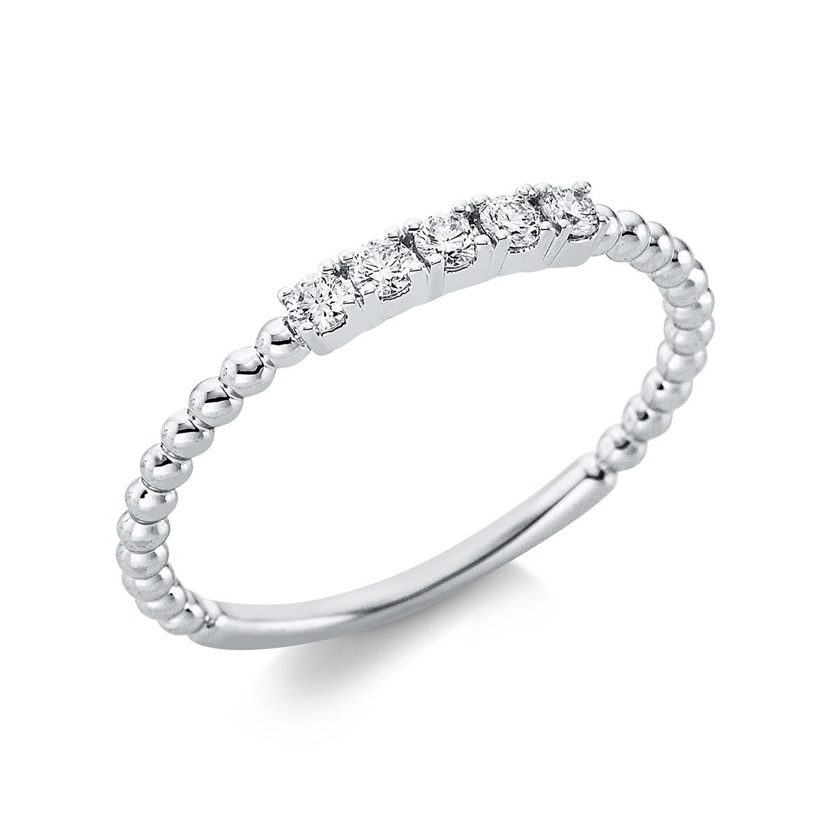 Ring 4er-Krappe 18 kt WG