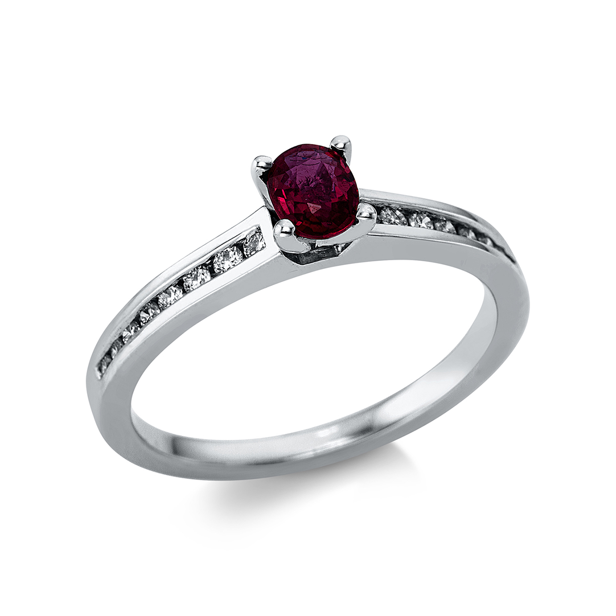 Ring 4er-Krappe 18 kt WG