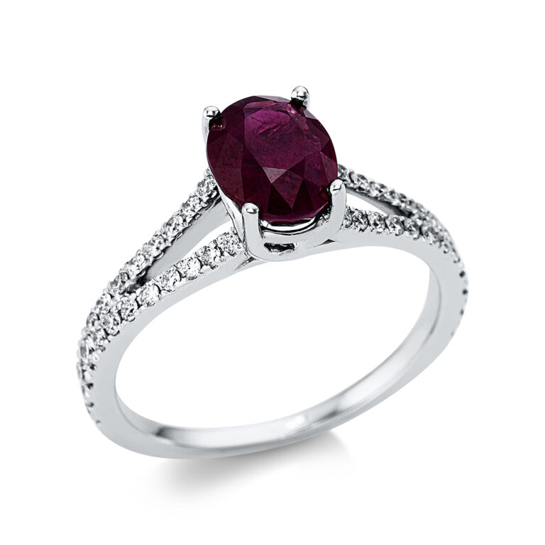 Ring 4er-Krappe 18 kt WG