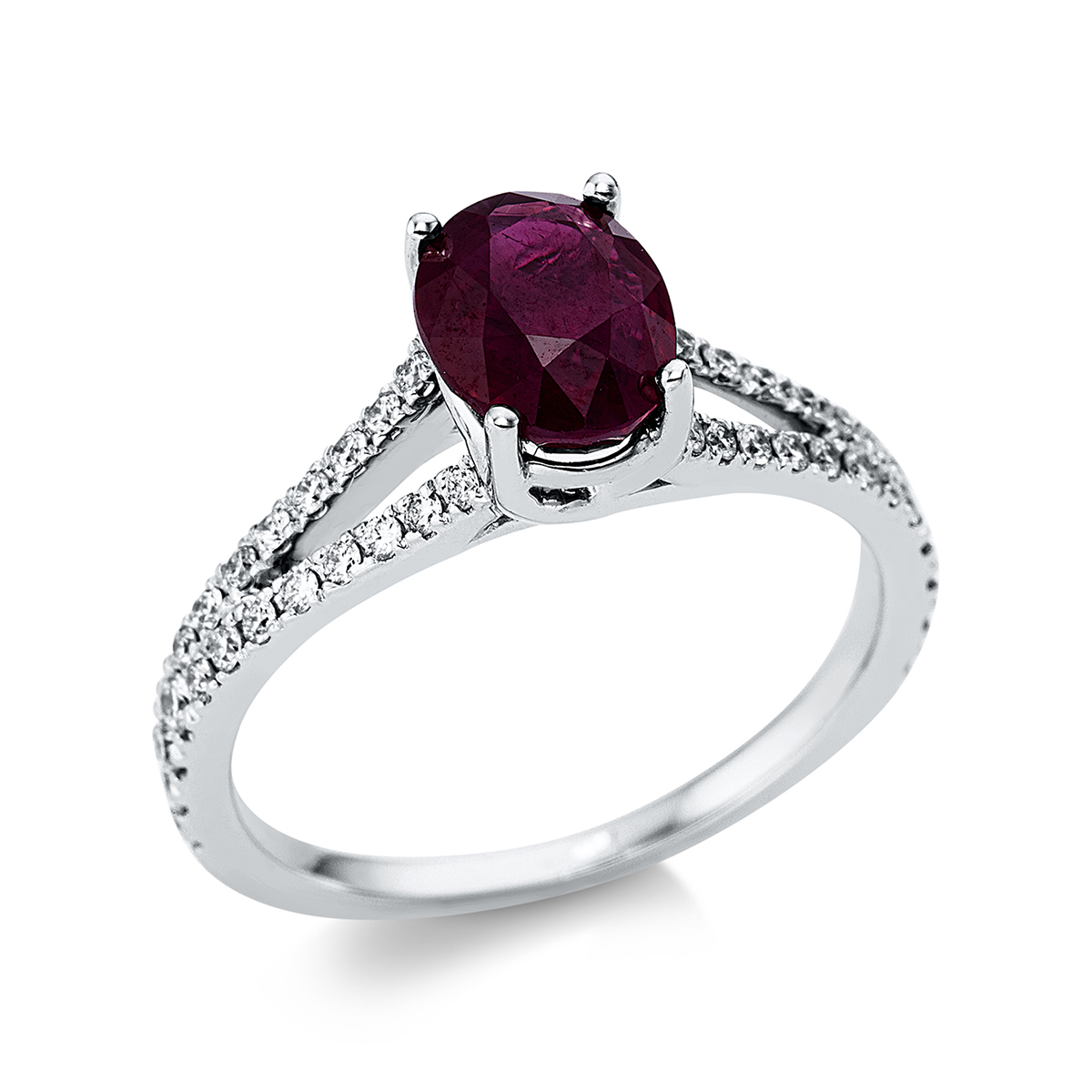 Ring 4er-Krappe 18 kt WG