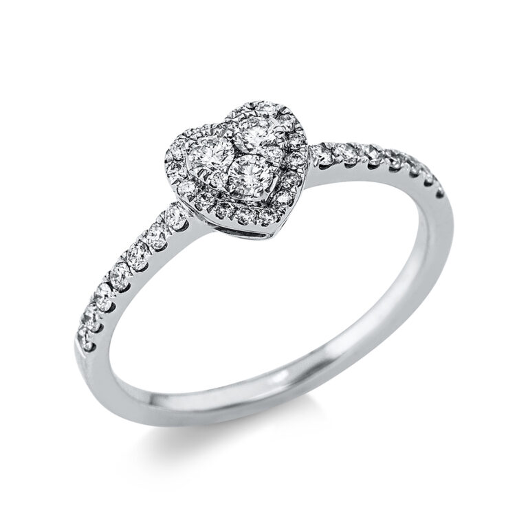 Ring 18 kt WG "Herz"