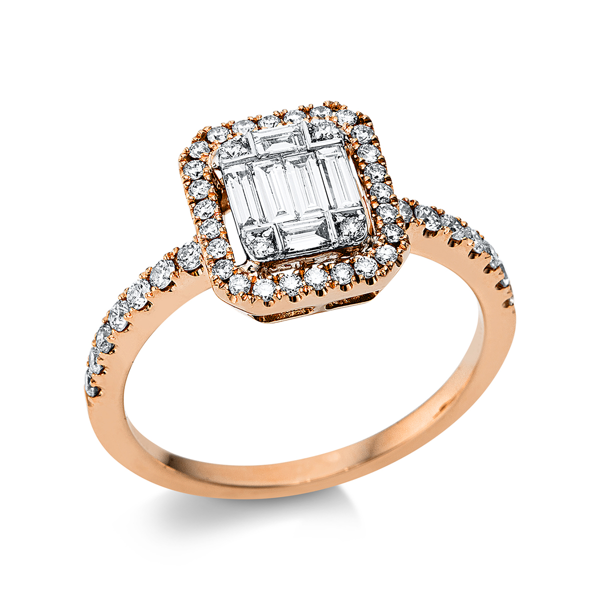Ring 18 kt RG+WG