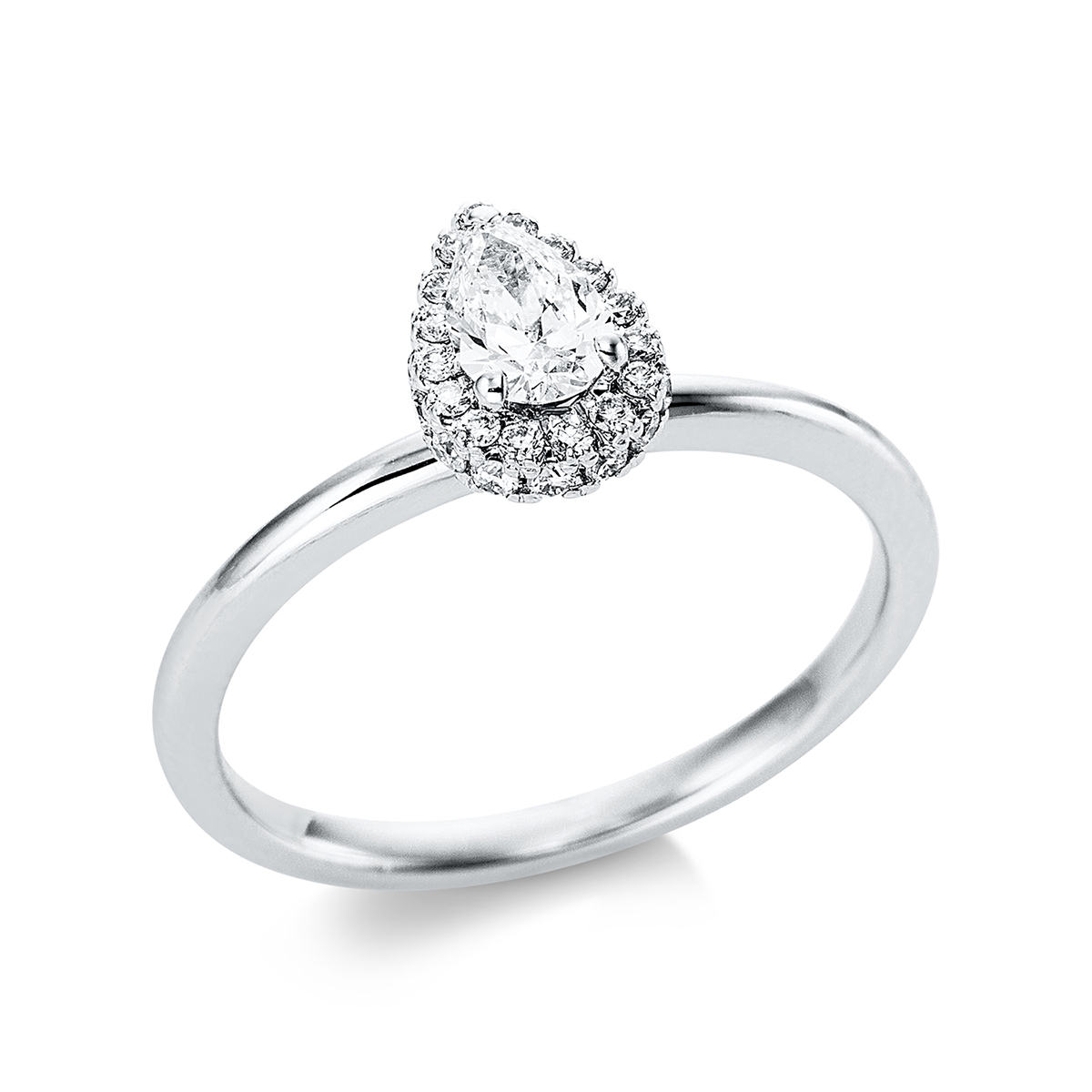 Ring 18 kt WG "Tropfen"