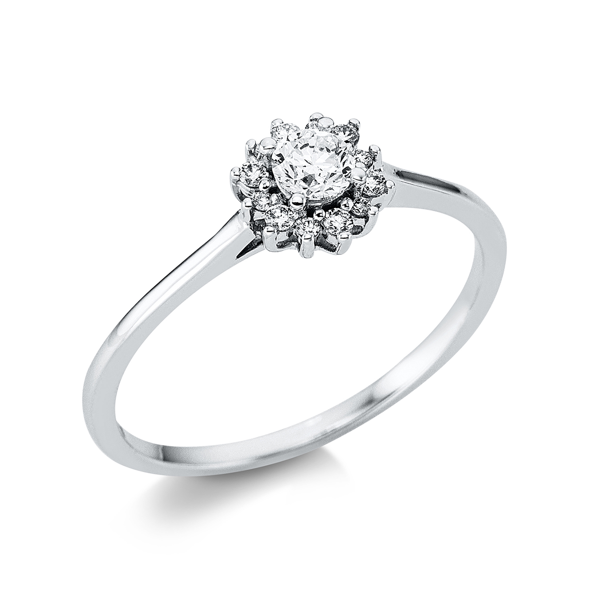 Ring 18 kt WG "Sonne"