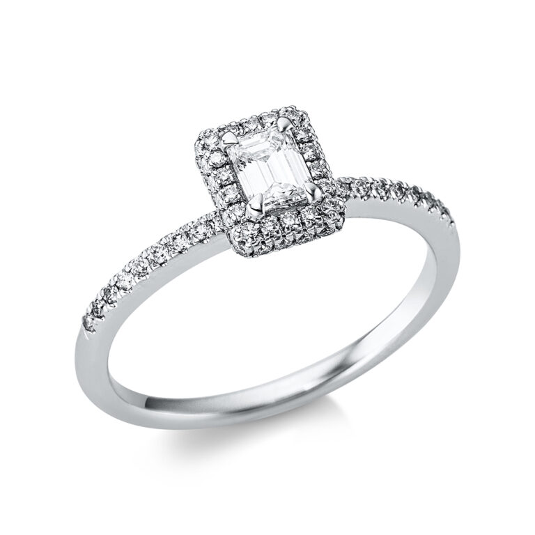 Ring 4er-Krappe 18 kt WG