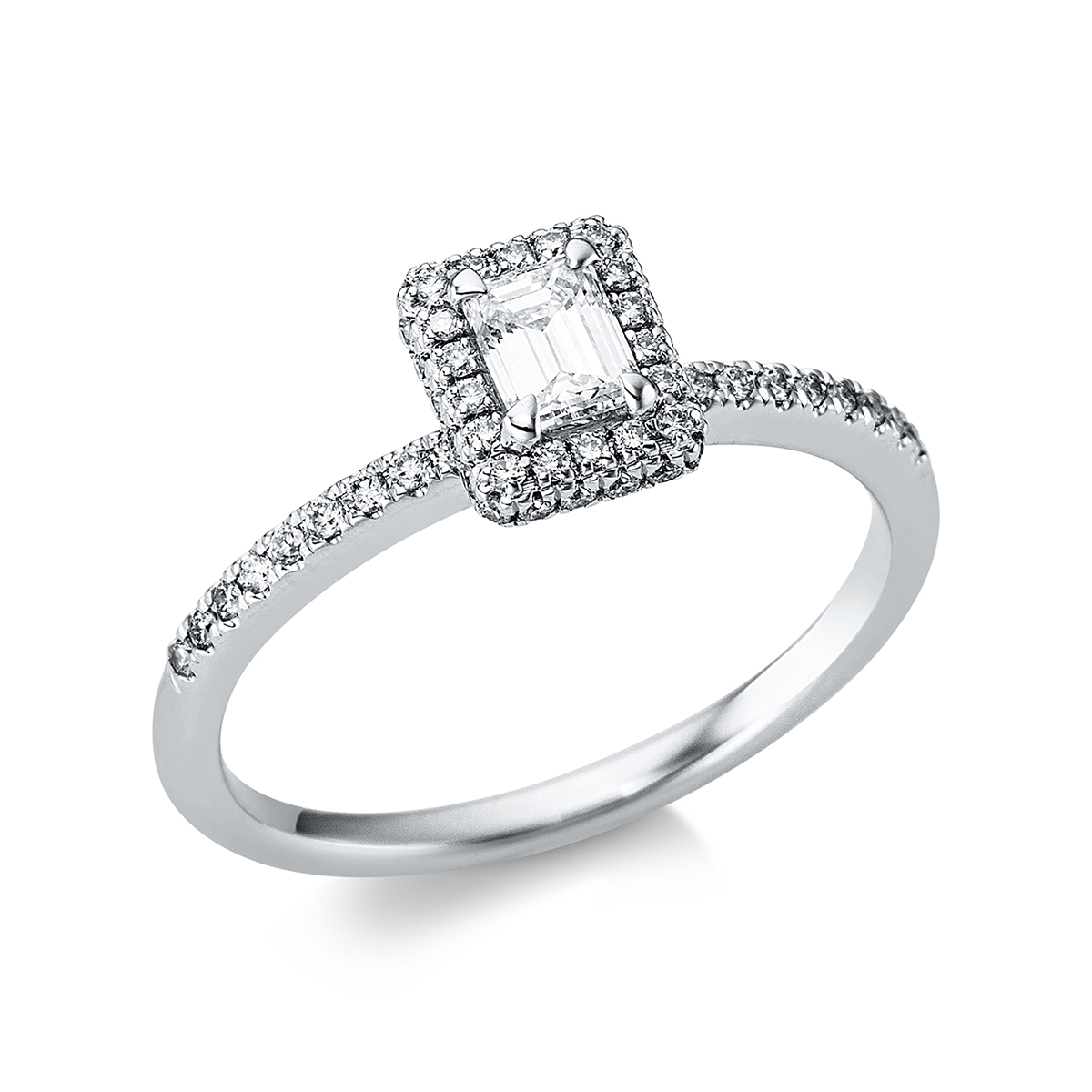 Ring 4er-Krappe 18 kt WG