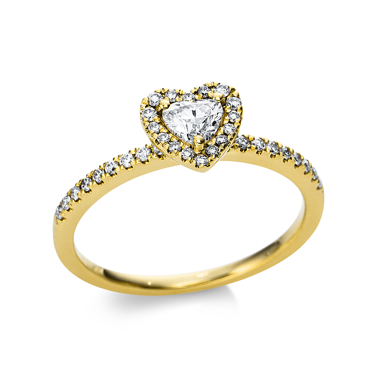 Ring 18 kt GG "Herz"