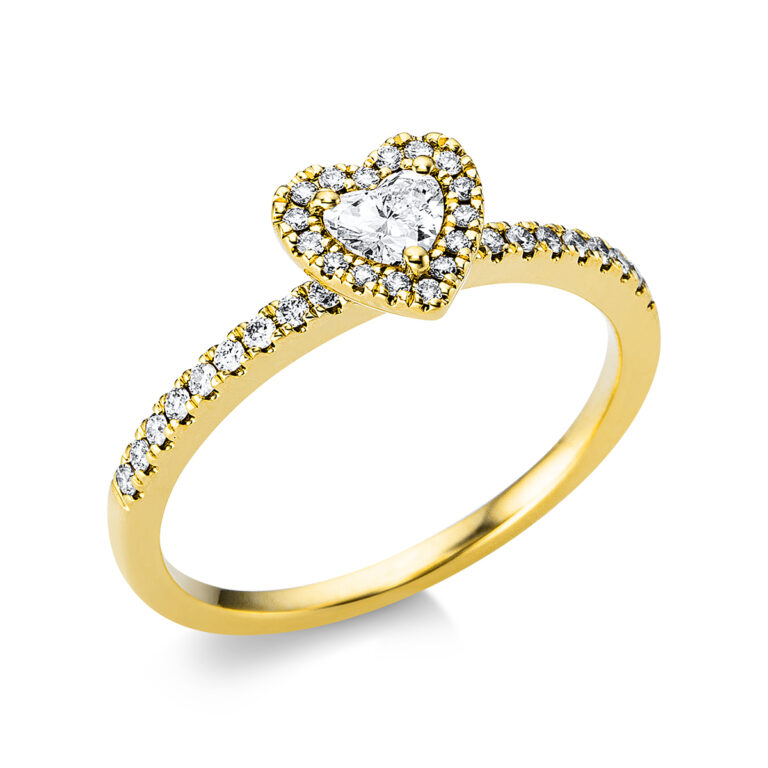 Ring 18 kt GG "Herz"