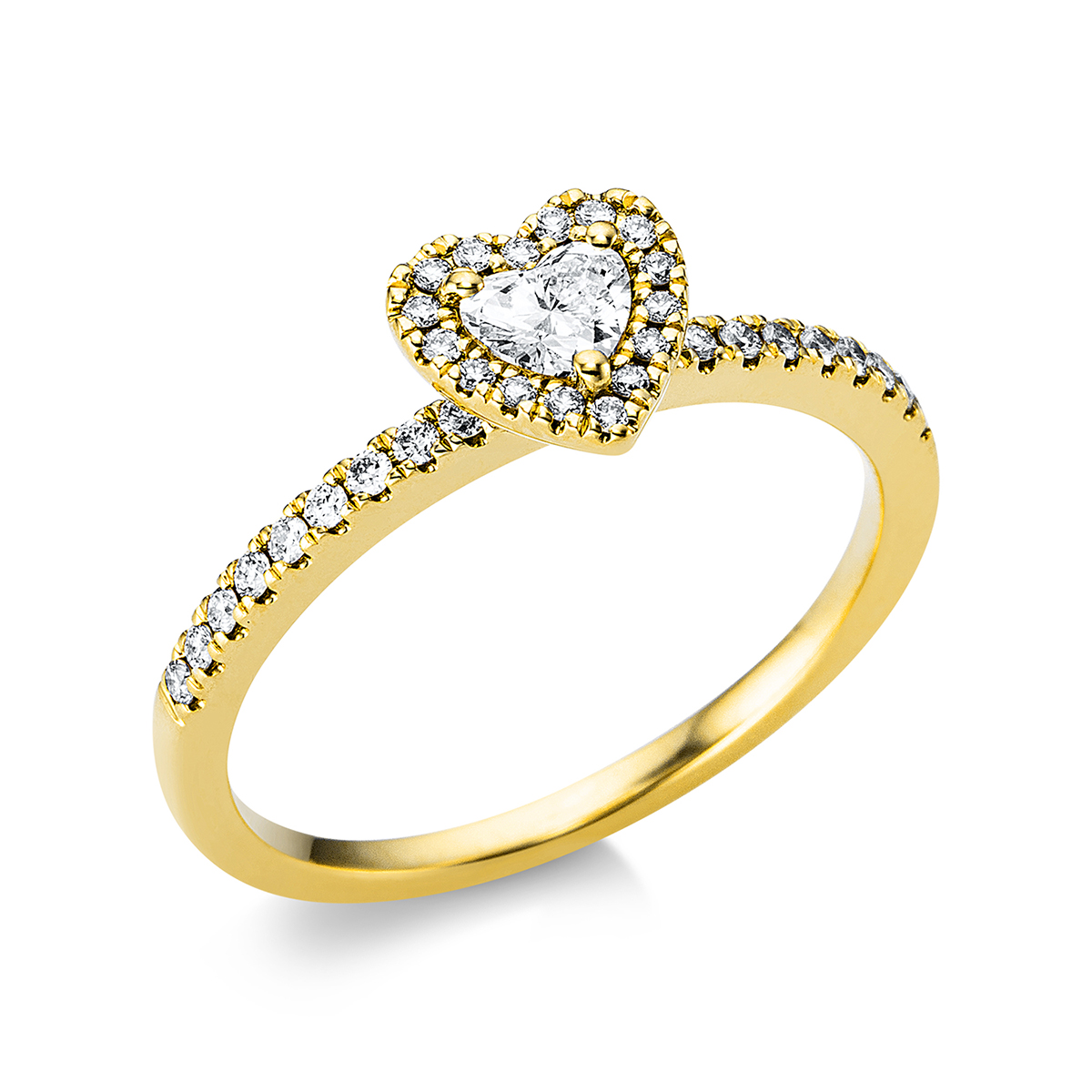 Ring 18 kt GG "Herz"
