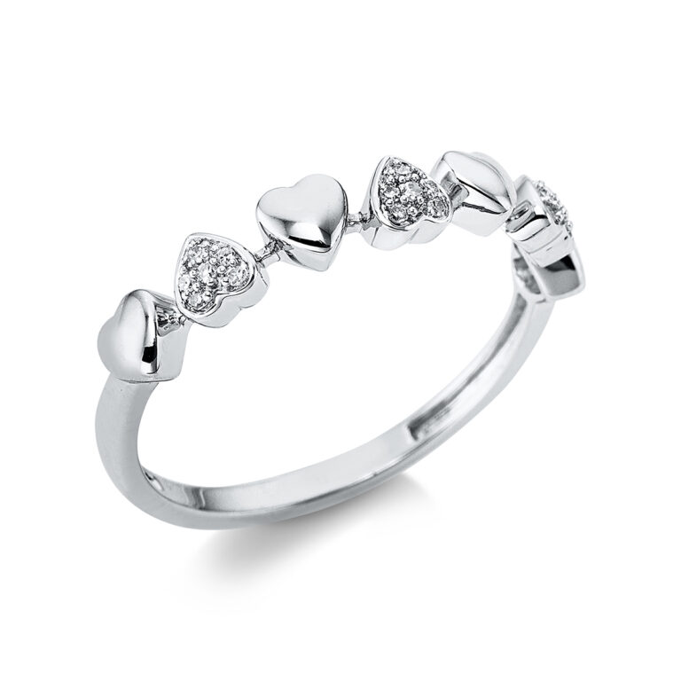 Ring 18 kt WG "Herz"