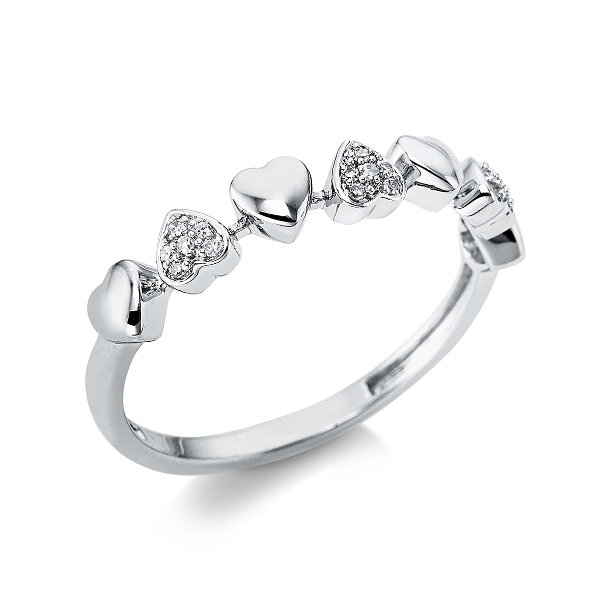 Ring 18 kt WG "Herz"
