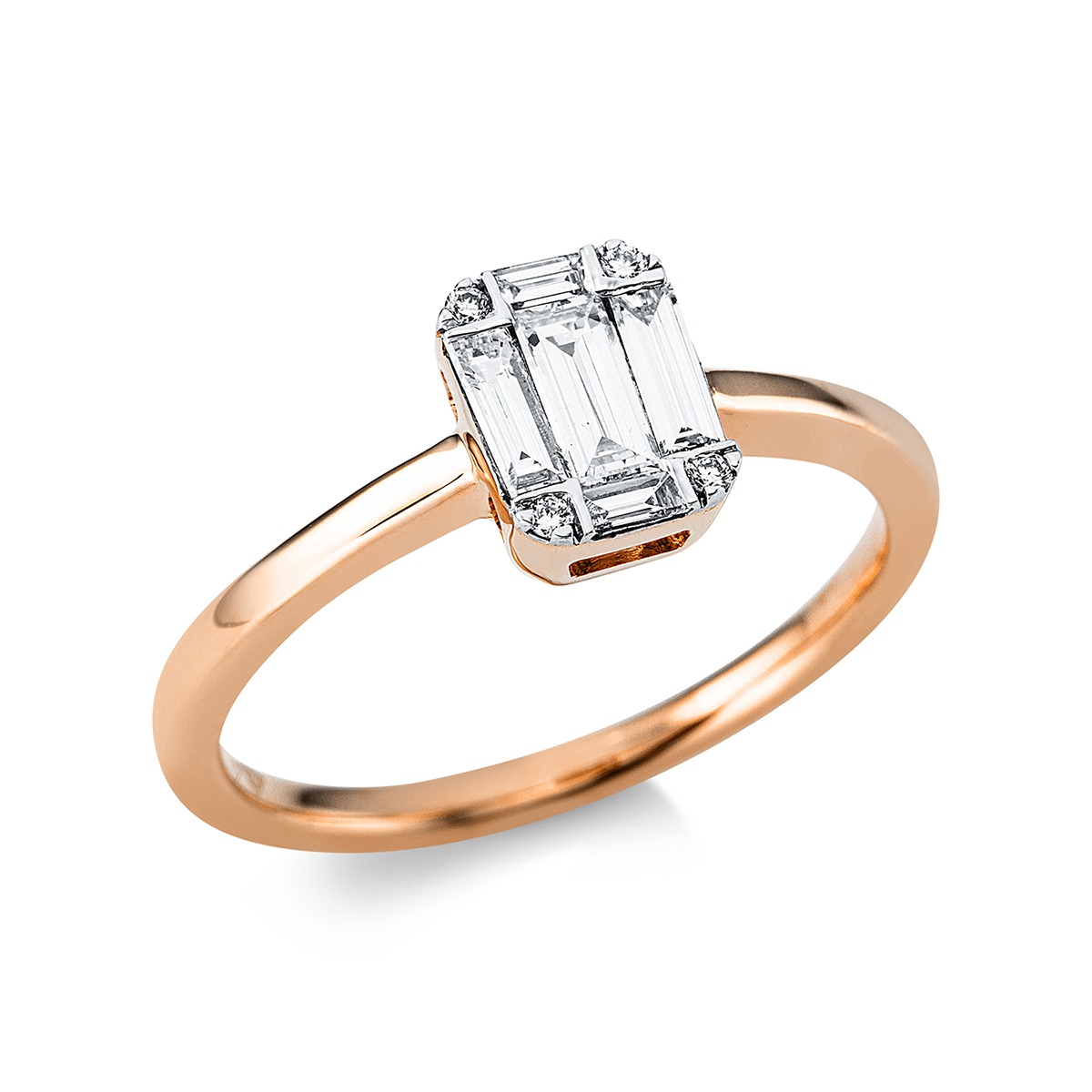 Ring 18 kt RG+WG