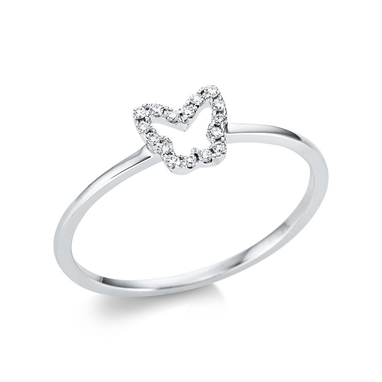 Ring 18 kt WG "Schmetterling"