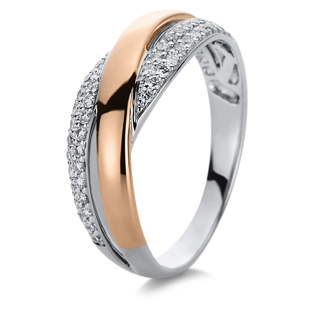 Ring 18 kt RG+WG