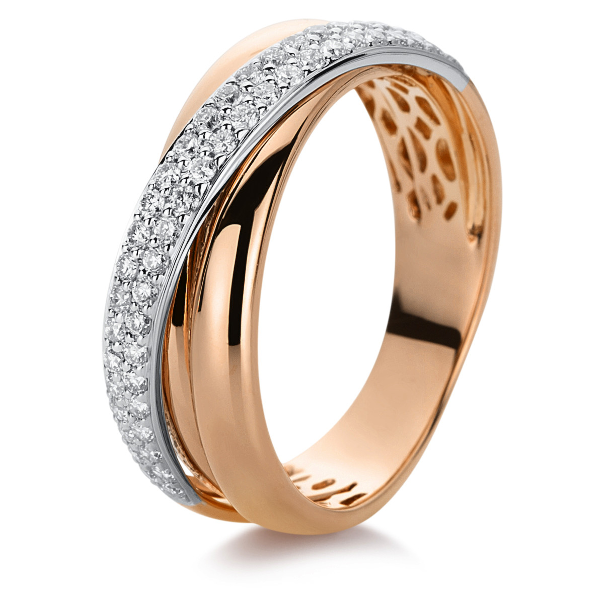 Ring 18 kt RG+WG