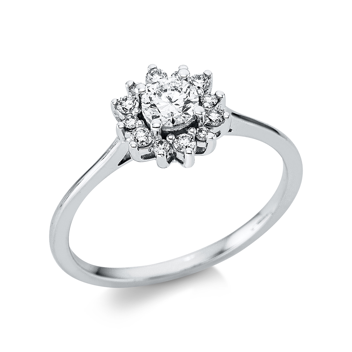 Ring 18 kt WG "Sonne"
