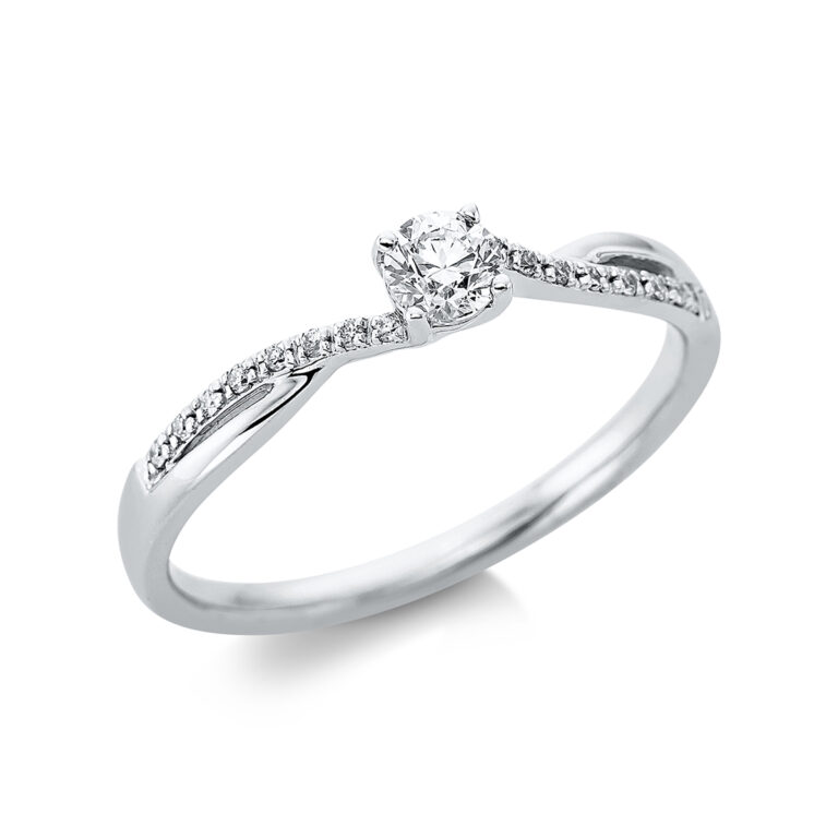 Ring 4er-Krappe 18 kt WG