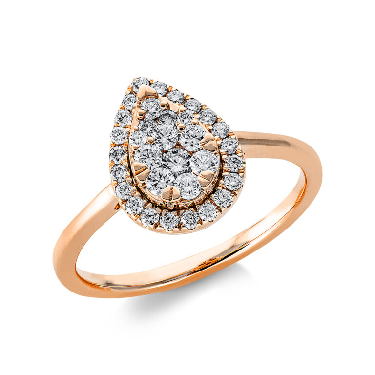 Ring 18 kt RG "Tropfen"