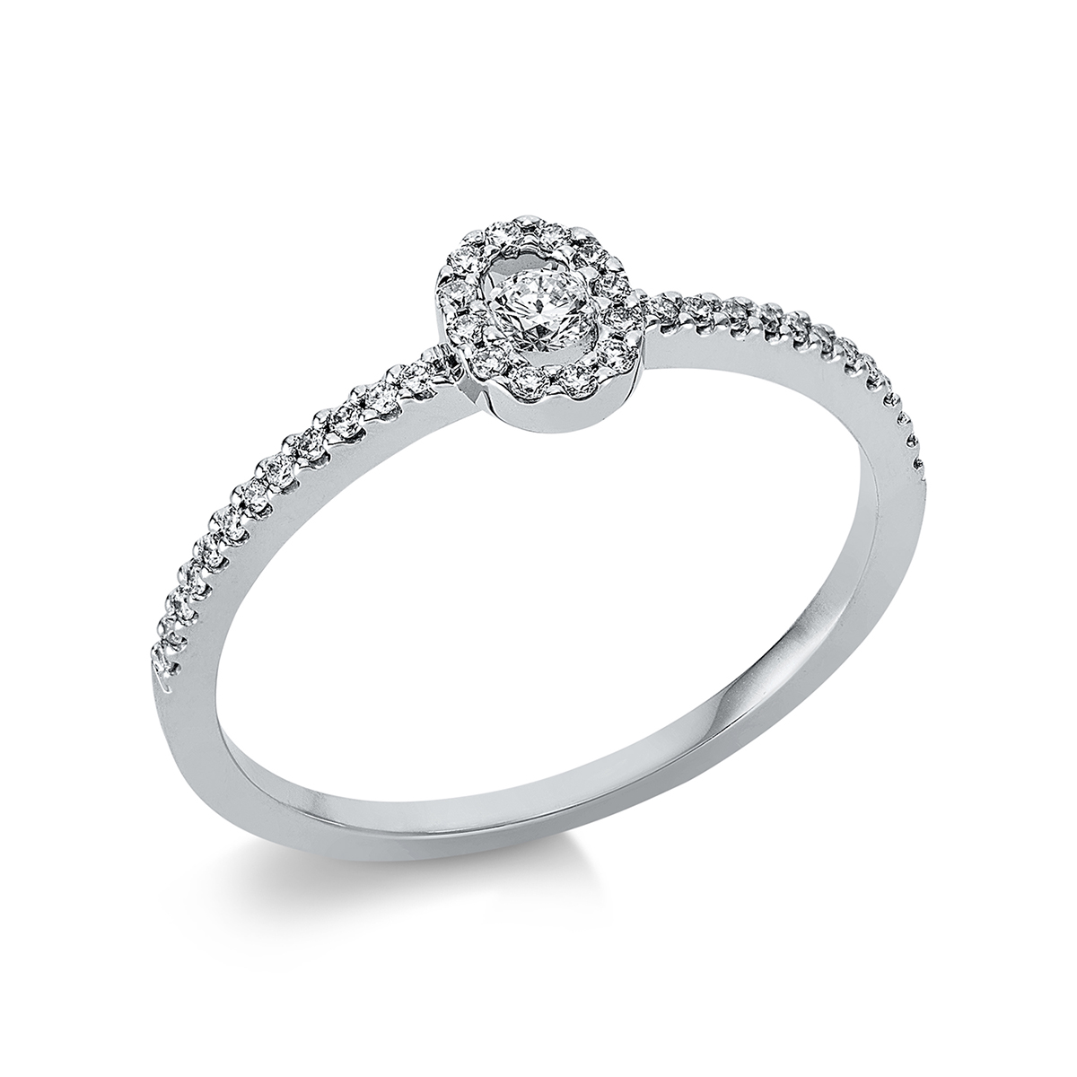 Ring 18 kt WG "Oval"