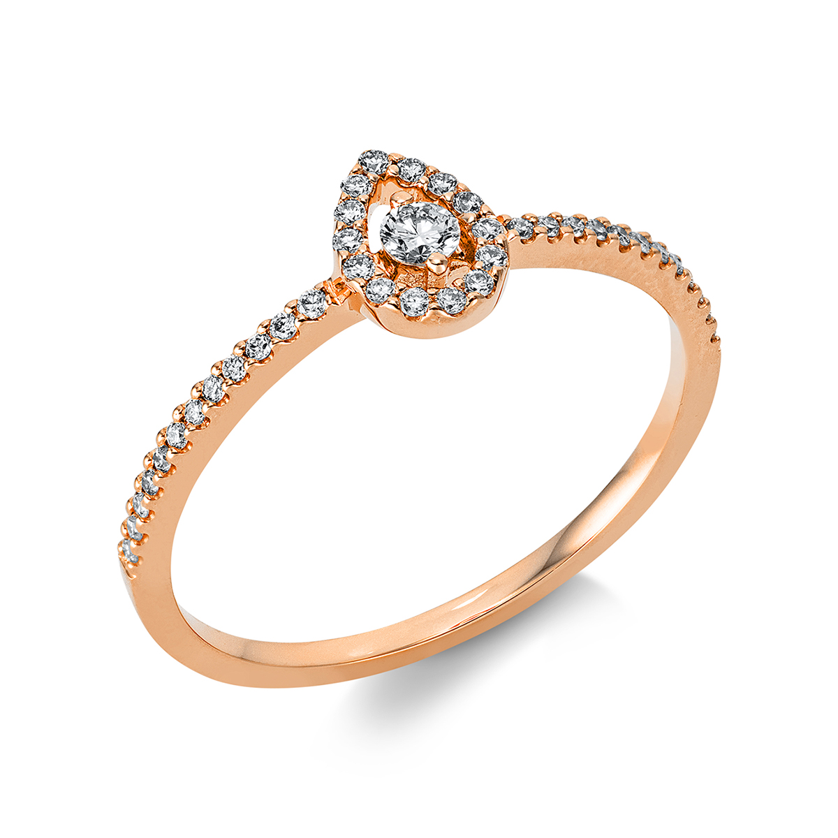 Ring 18 kt RG "Tropfen"