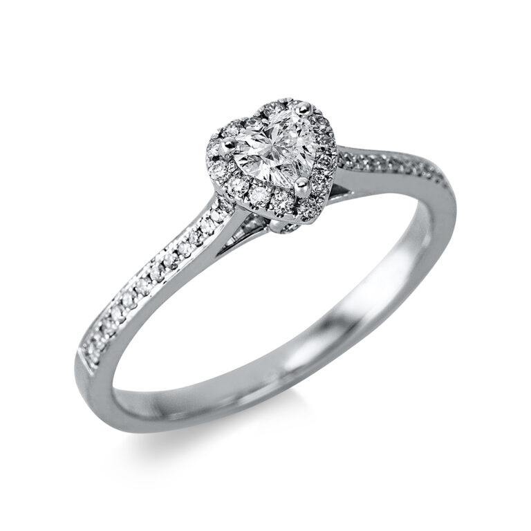 Ring 18 kt WG "Herz"