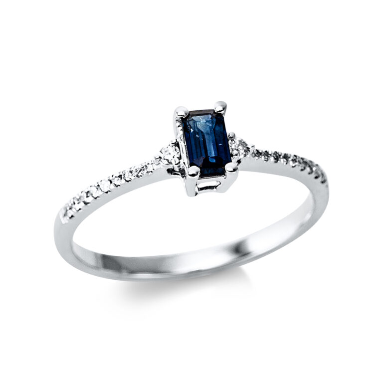 Ring 4er-Krappe 18 kt WG