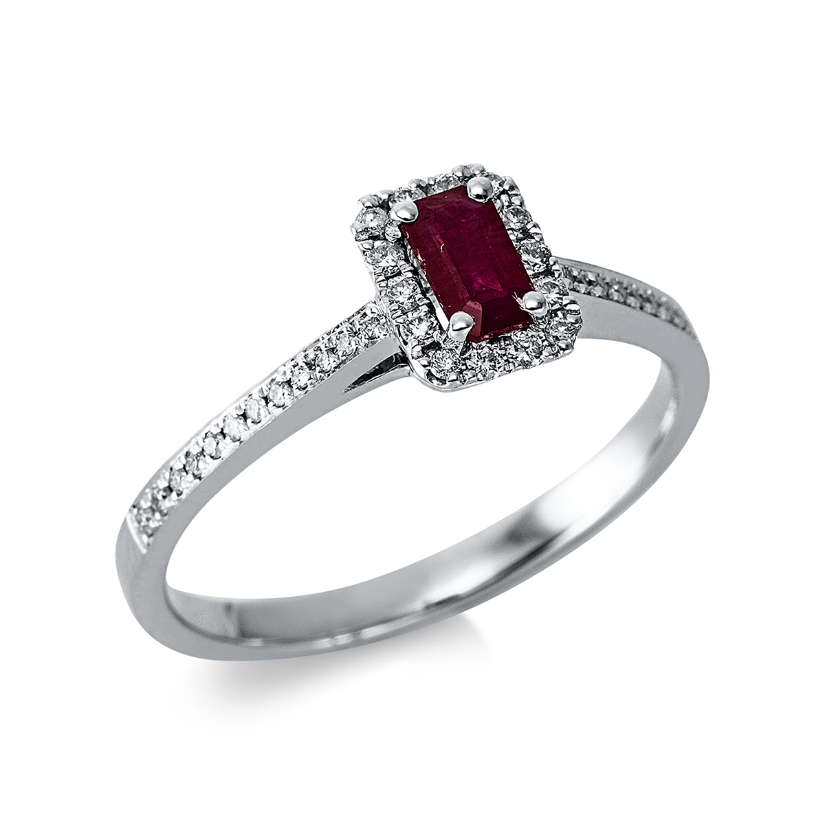Ring 4er-Krappe 18 kt WG