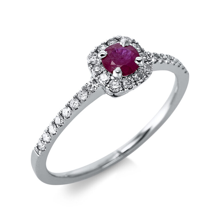 Ring 4er-Krappe 18 kt WG