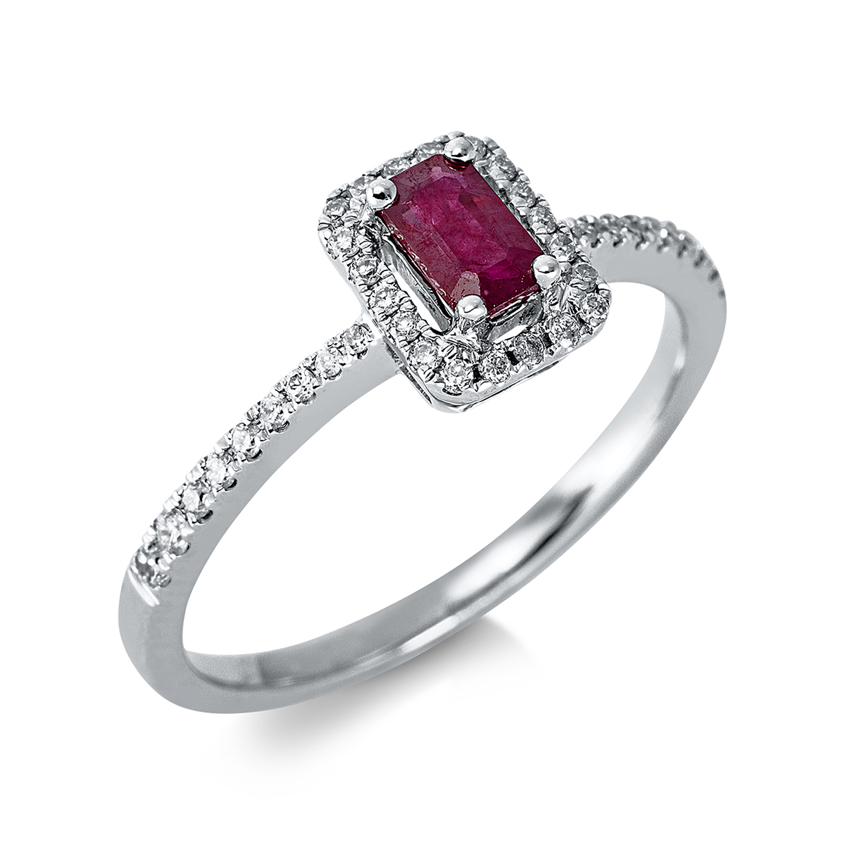 Ring 4er-Krappe 18 kt WG