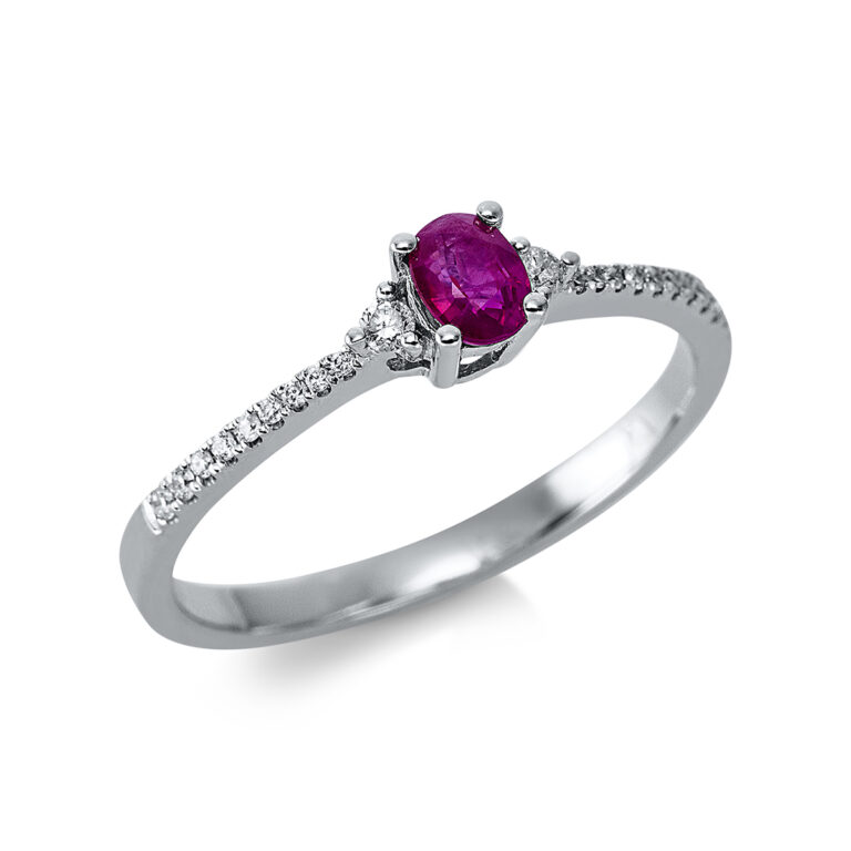 Ring 4er-Krappe 18 kt WG