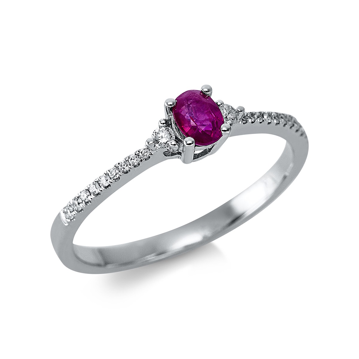 Ring 4er-Krappe 18 kt WG