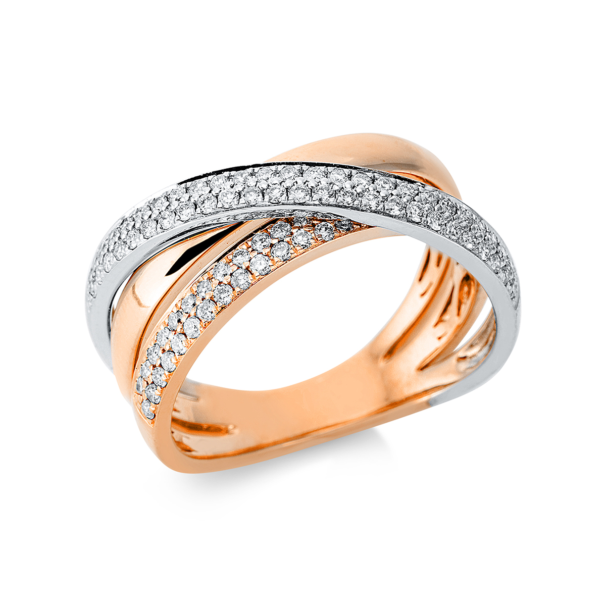 Ring 18 kt RG+WG