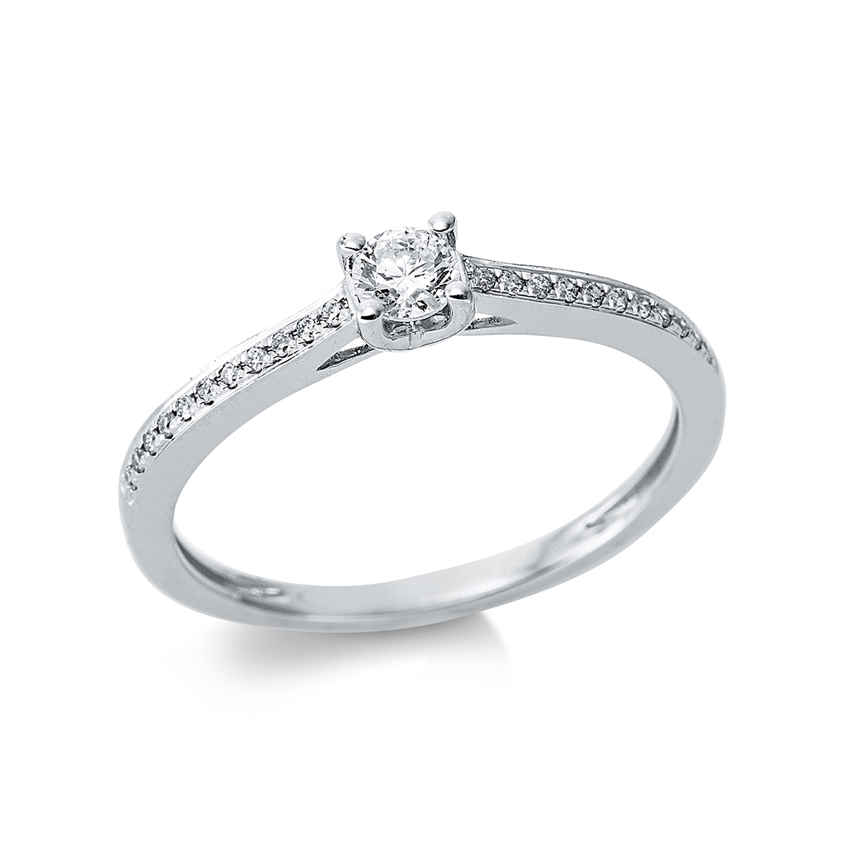 Ring 4er-Krappe 18 kt WG